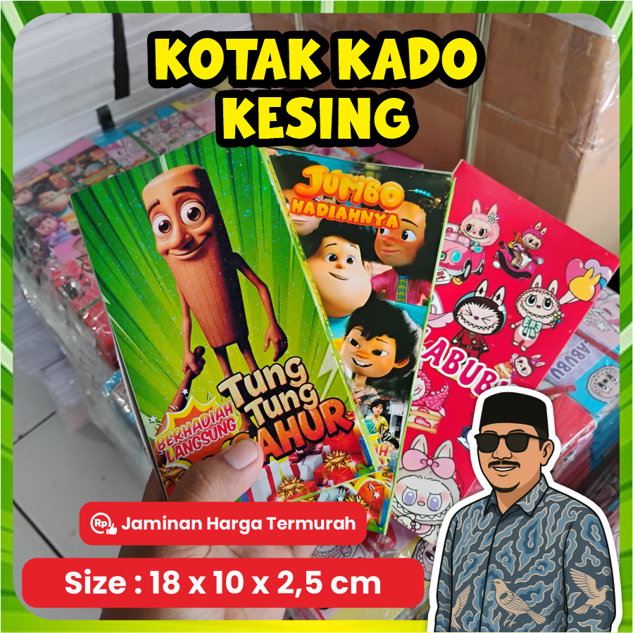 

Kotak Kado Kosong Karakter ukuran Kesing 18 x 10 x 2,5 cm - Murah dan Berkualitas