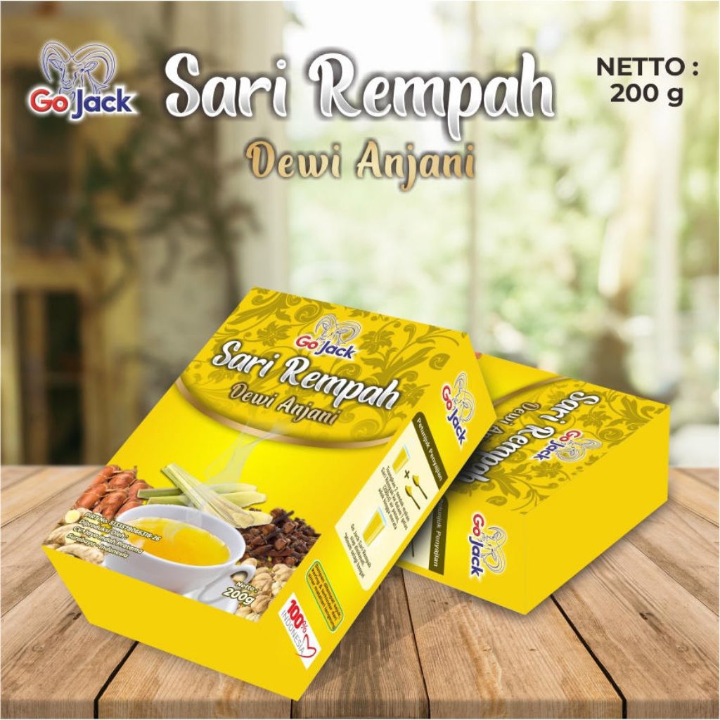 

beli 3 GRATIS 1, Sari Rempah GoJack Dewi Anjani untuk imun tubuhmu, Mengurangi peradangan dalam tubuh, mengatasi nyeri sendi, Menjaga kesehatan liver dan organ lainnya