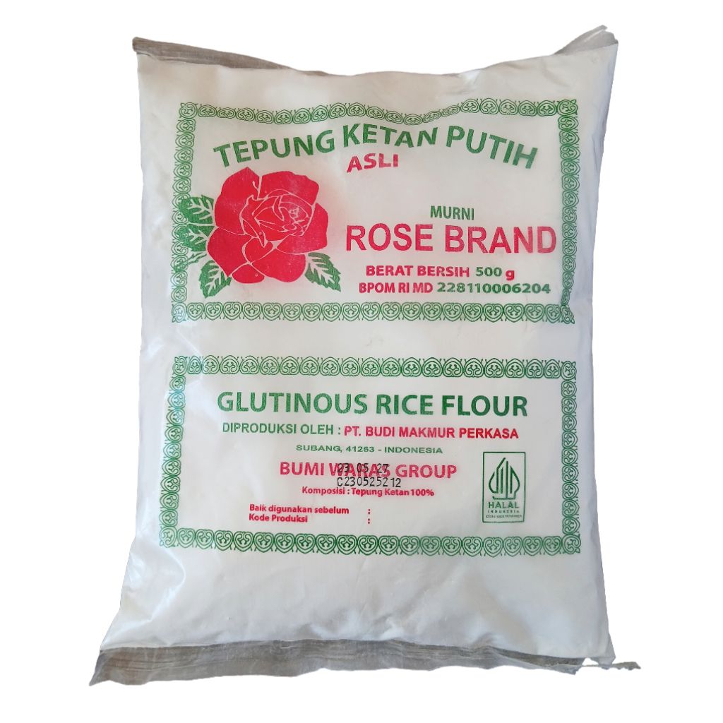 

Tepung Ketan Putih Rose Brand 500 gram