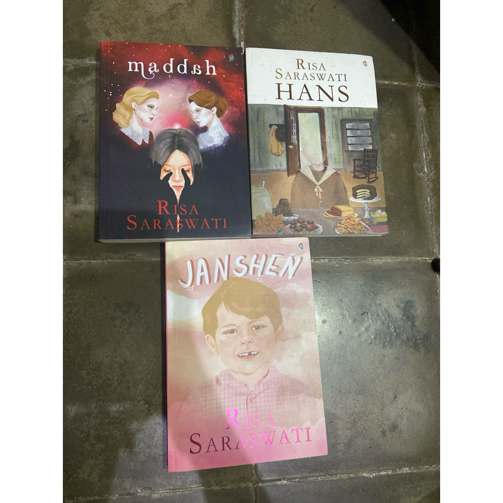 preloved novel risa saraswati janshen, maddah, hans