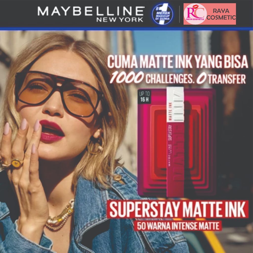 MAYBELLINE Superstay Matte Ink Lipstik  40 Warna| Raya Cosmetik