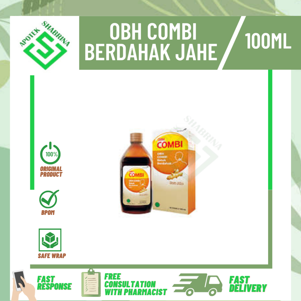 OBH combi berdahak jahe/batuk berdahak/rasa jahe/100 ml