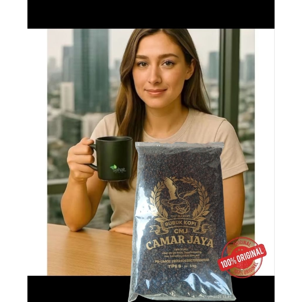 

1Kg Bubuk Kopi saring merk CMJ (Asli khas Samalanga)