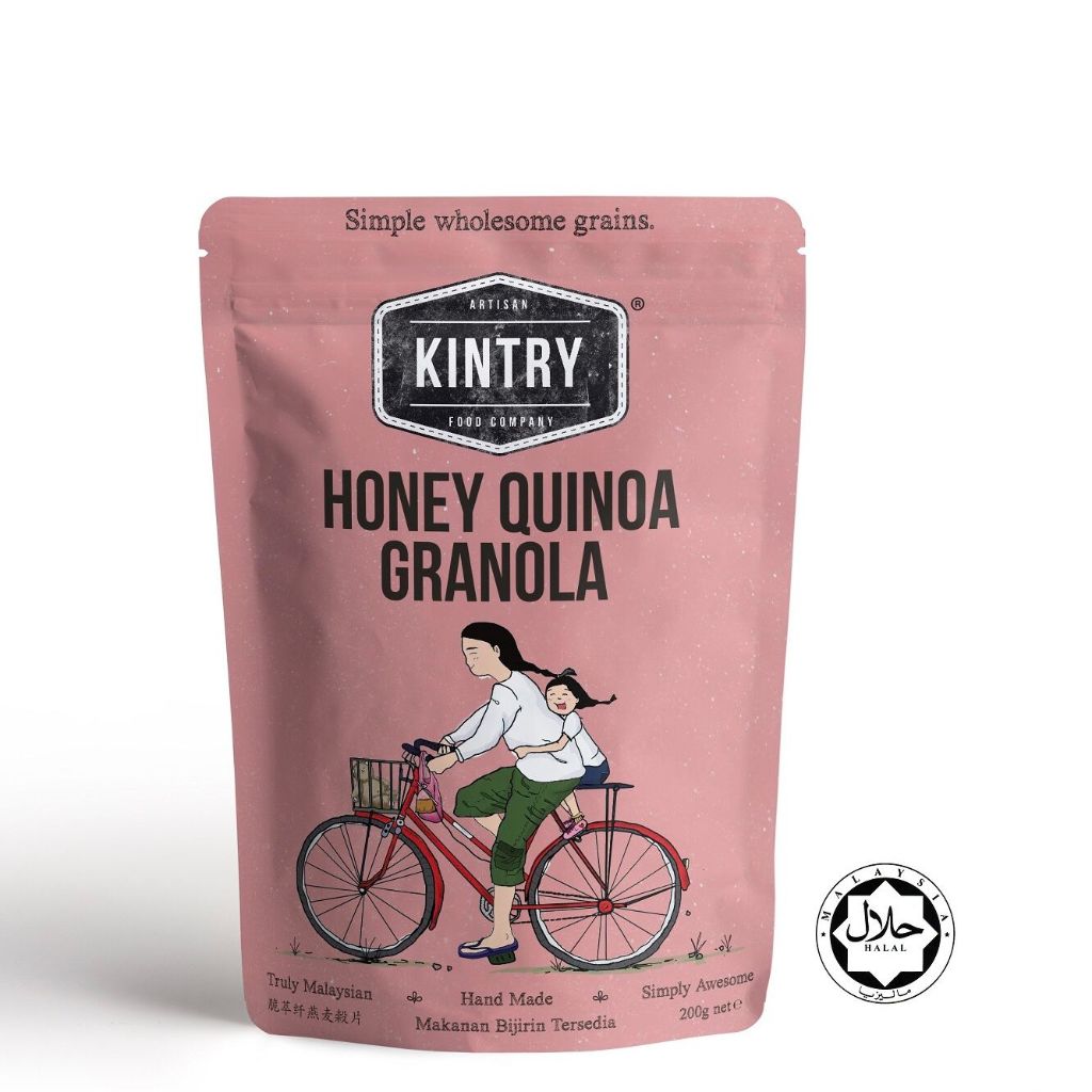

KINTRY Granola Honey Quinoa Granola Bijirin Berperisa Madu 60gr