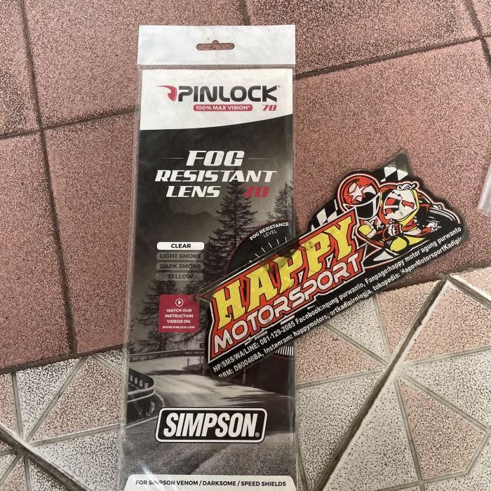 Pinlock Helm Simpson Darksome Lapisan Antifog Helm