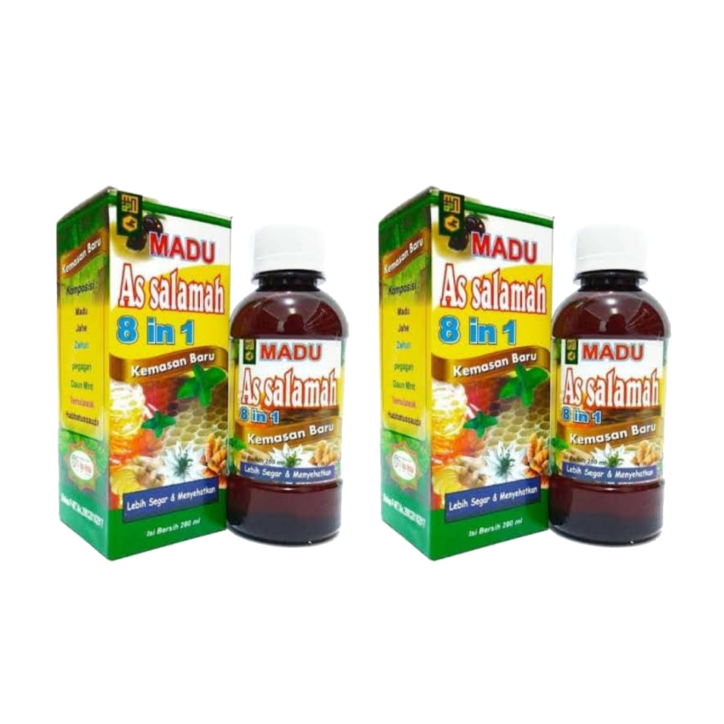 

2 PCS MADU AS SALAMAH 8 IN 1 Madu herbal kesehatan