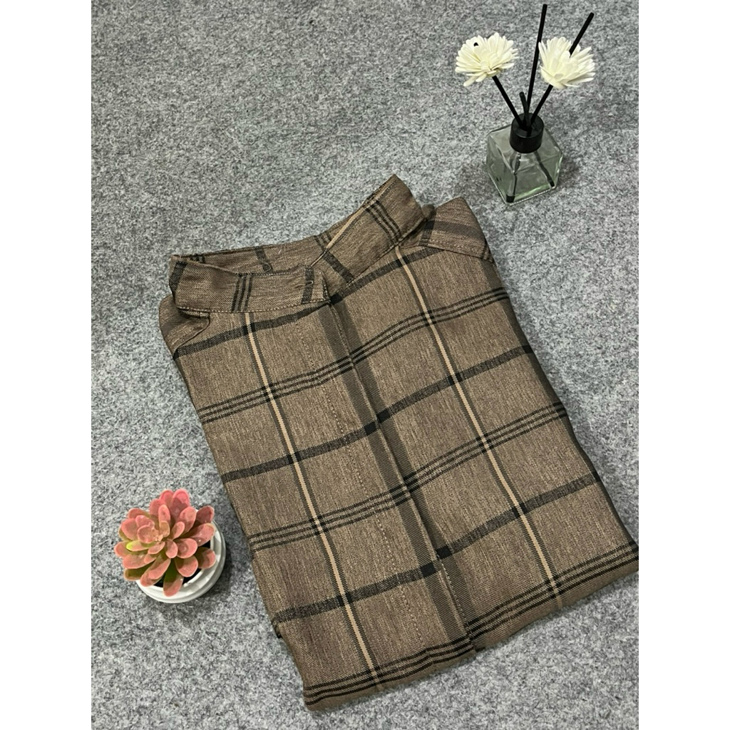 PRELOVED TUNIK KOTAK KOTAK / TUNIK PANJANG