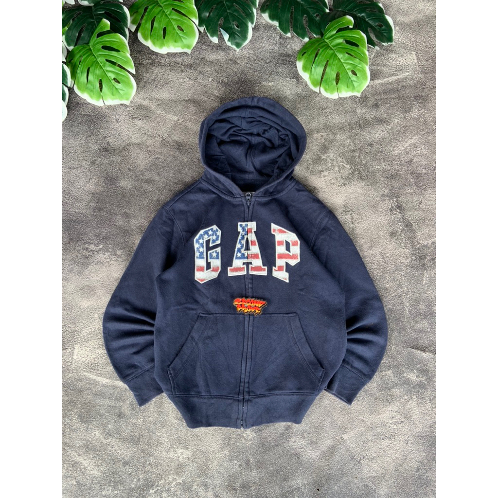 ZIP HOODIE GAP AMERIKA WARNA BIRU DONGKER ORIGINAL