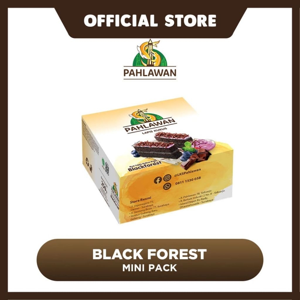 

Lapis Kukus Pahlawan Blackforest Mini - 250 gram