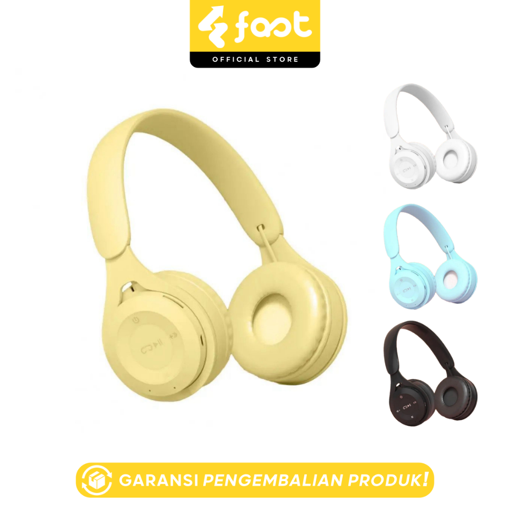 HEADPHONE BLUETOOTH HEADSET WIRELESS MACARON Y08
