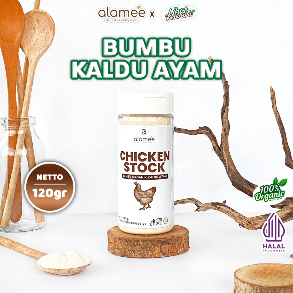 

ALAMEE Kaldu Ayam Non MSG Bubuk Bumbu Dapur Organik Chicken Powder Tabur 120gr LIHAT KEBUNKU