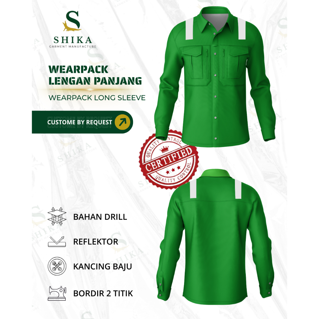 Wearpack Safety Baju – American Drill Premium + Scotlight 3M