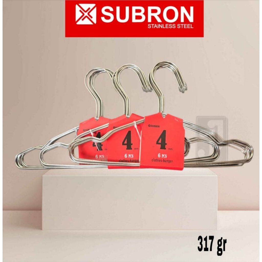 SUBRON Hanger Gantungan Baju Stainless Steel sus 304