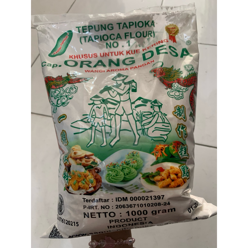 

Tepung tapioka orang desa aroma wangi pandan 1kg