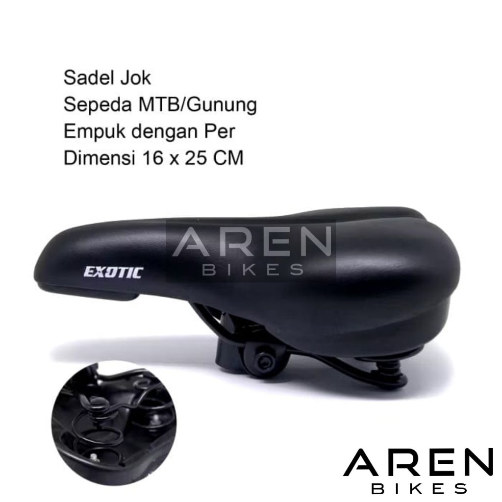 SADEL SEPEDA CTB EXOTIC PIR CITY BIKE SELI LIPAT MINI MTB SADDLE JOK EMPUK 20 24 26 INCH