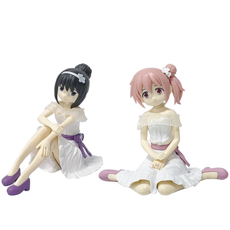 Madoka ☆ Magica The Story of Rebellion Sitting Position Kaname Madoka Figurine Anime Peripheral