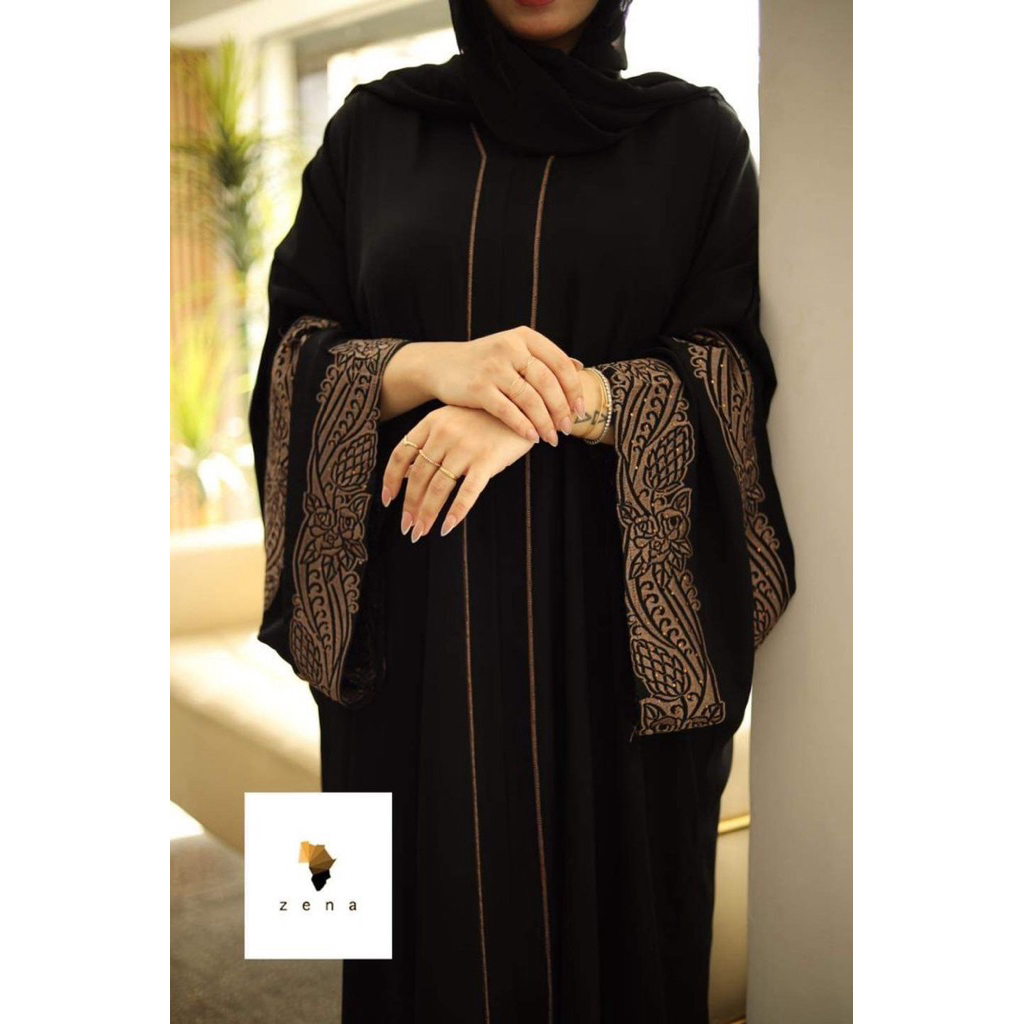 Abaya Wanita Dewasa Kaftan Mesir Free Pashmina original Premium