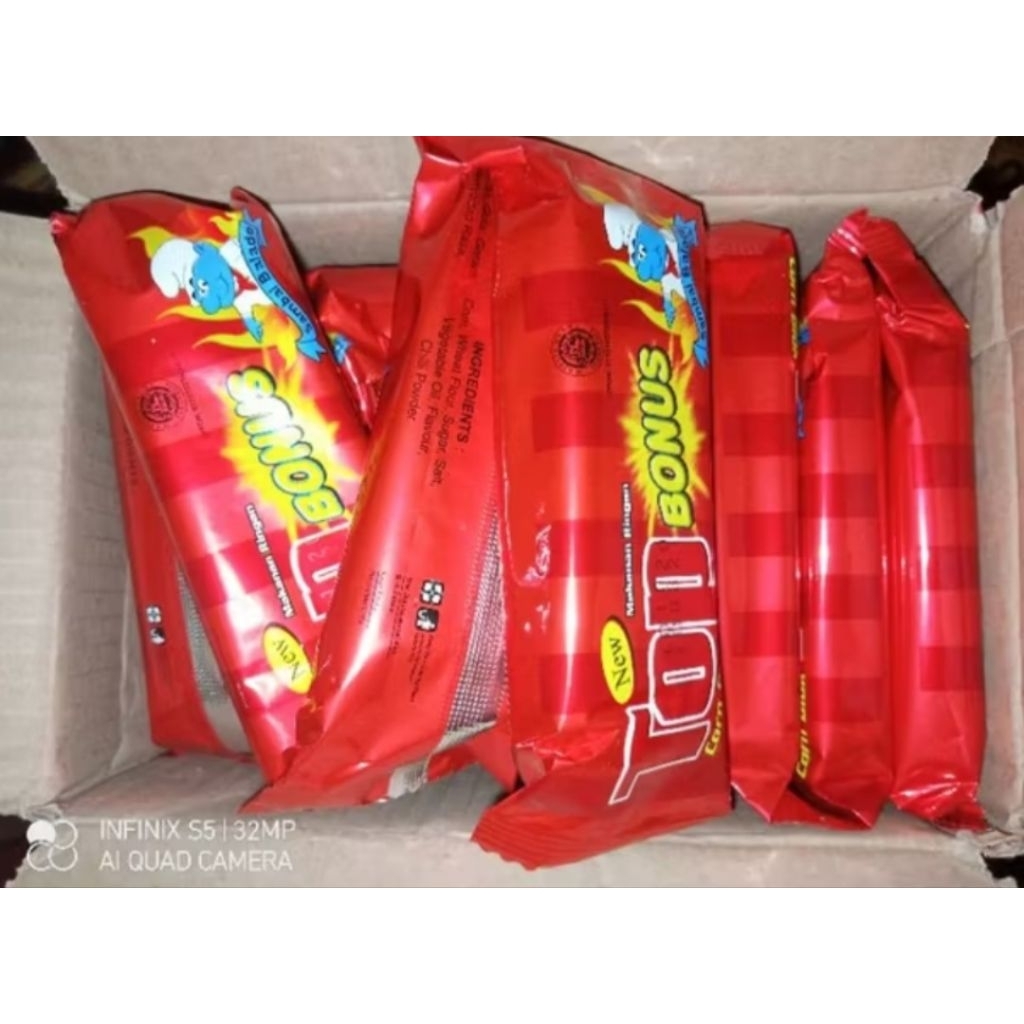 

Snack/ciki TOP 1 corn balado berhadiah uang tunai