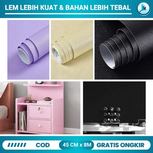 Live COD Wallpaper Dinding Putih Polos Walpaper Dinding Kamar Polos Wallpaper Dinding Polos 10 Meter