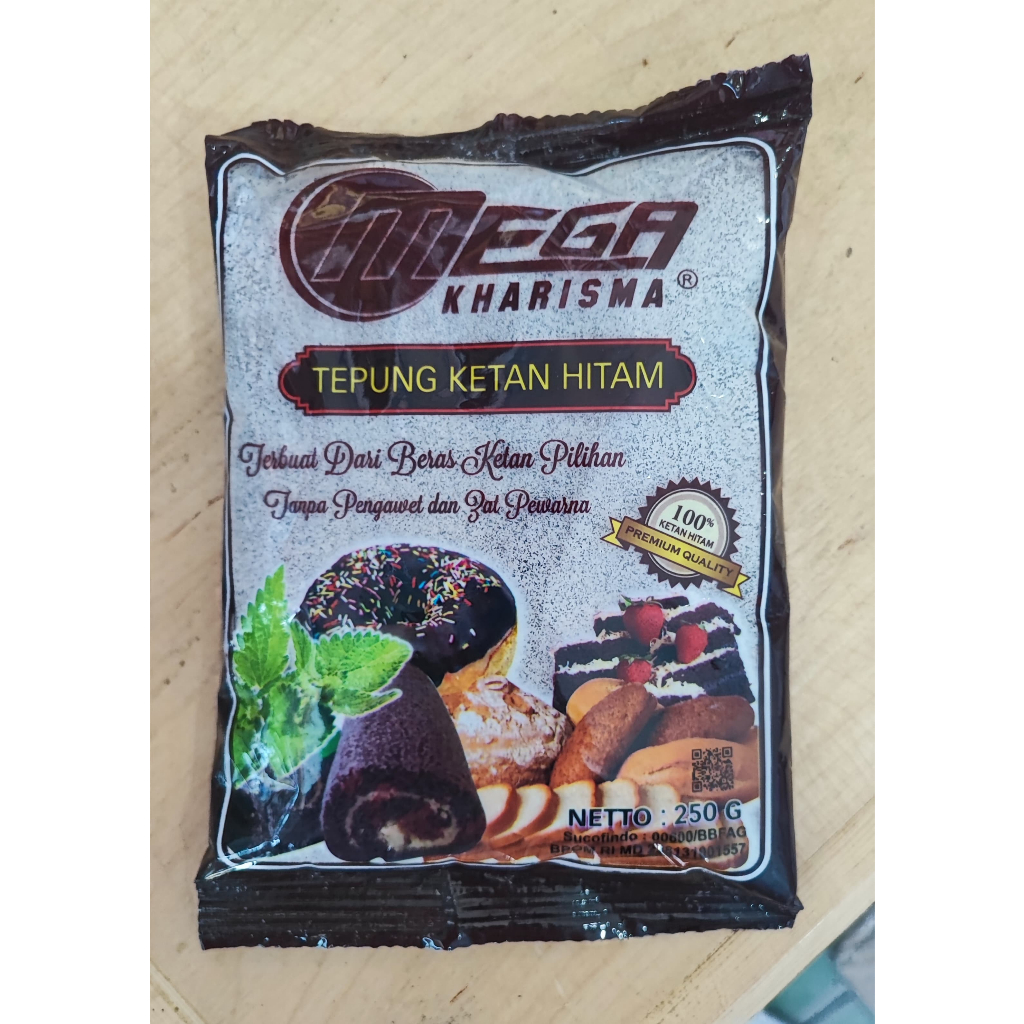 

Tepung Ketan Hitam Mega Kharisma 250 GR Premium