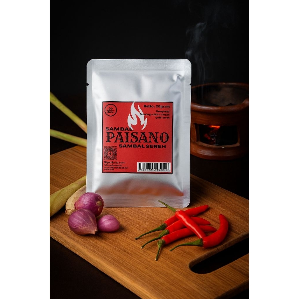 

Sambal Paisano - Sambal sereh. kemasan 20g x 5pcs