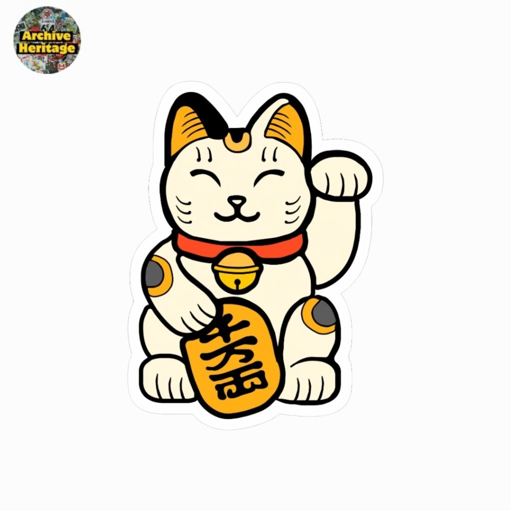 

sticker Maneki Neko lucky cat stiker