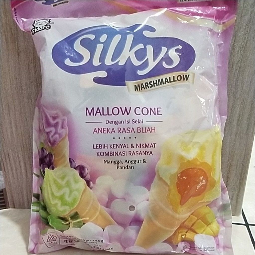 

Silkys Marshmallow cone isi 20 pcs