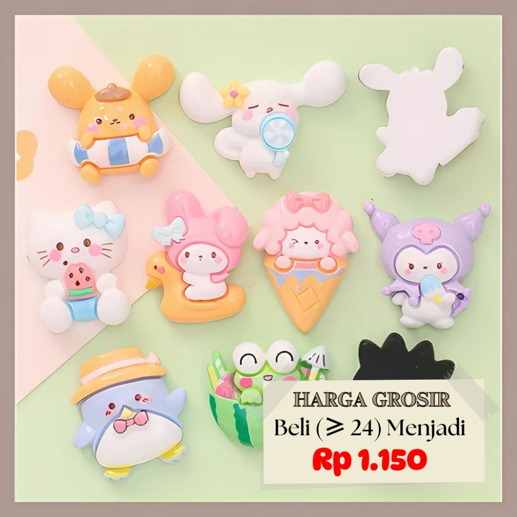 

Stiker 3D Resin Clay DIY Deco Botol Minum Dompet Kotak Pensil Motif Sanrio 3D-018