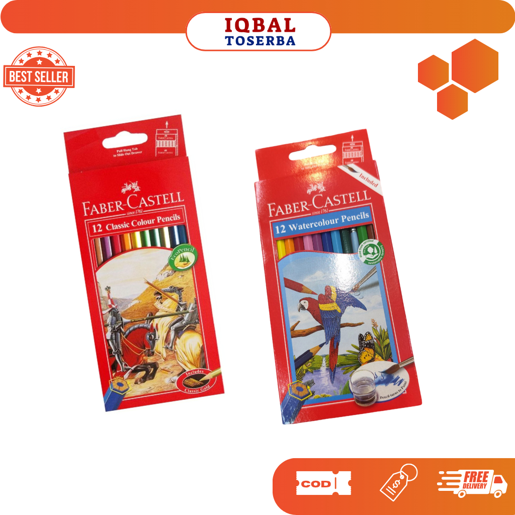 

Pensil Warna FABER CASTELL 12 Warna/PENSIL WARNA CERAH Lukisan