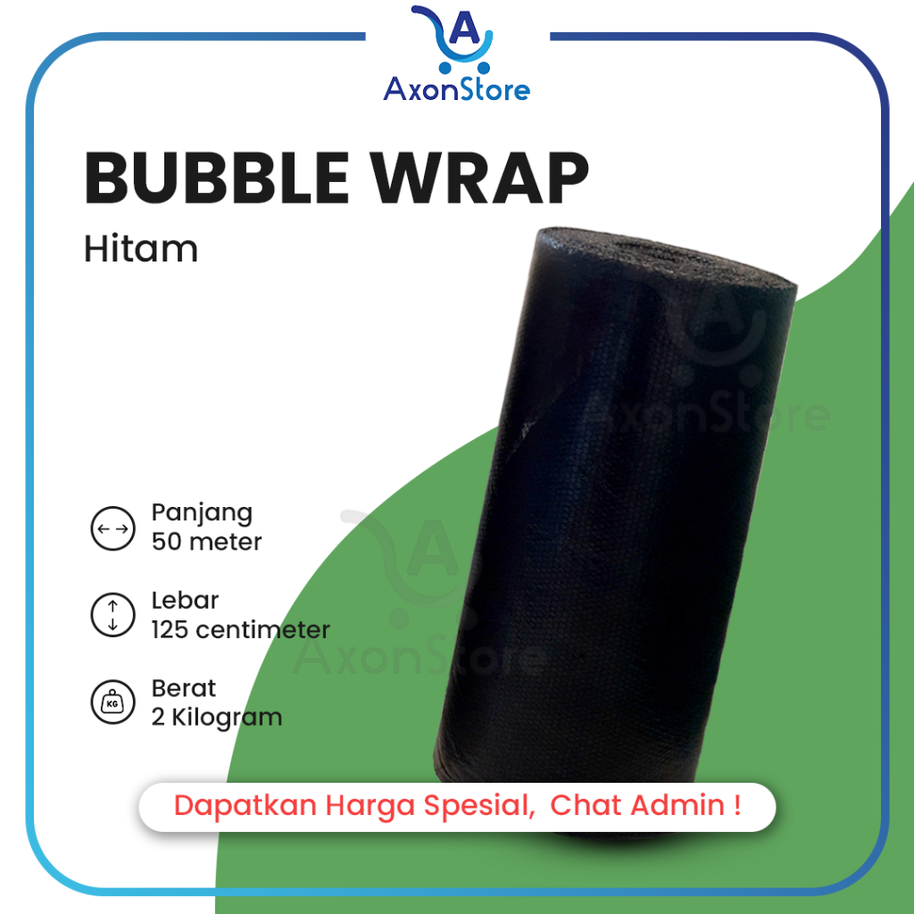 

ECO HITAM 125cm X 50m Bubble Wrapping Tipis
