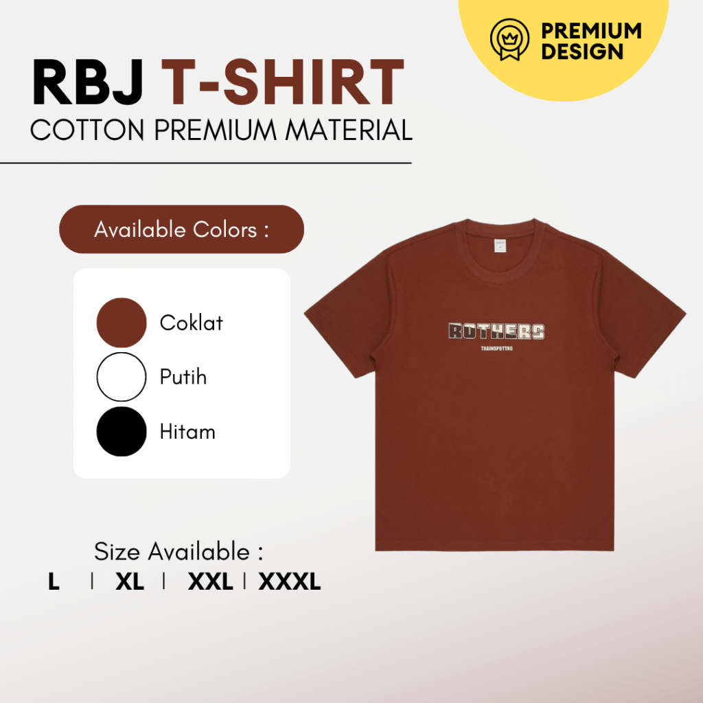 RBJ T-Shirt Design Premium Pria 8008