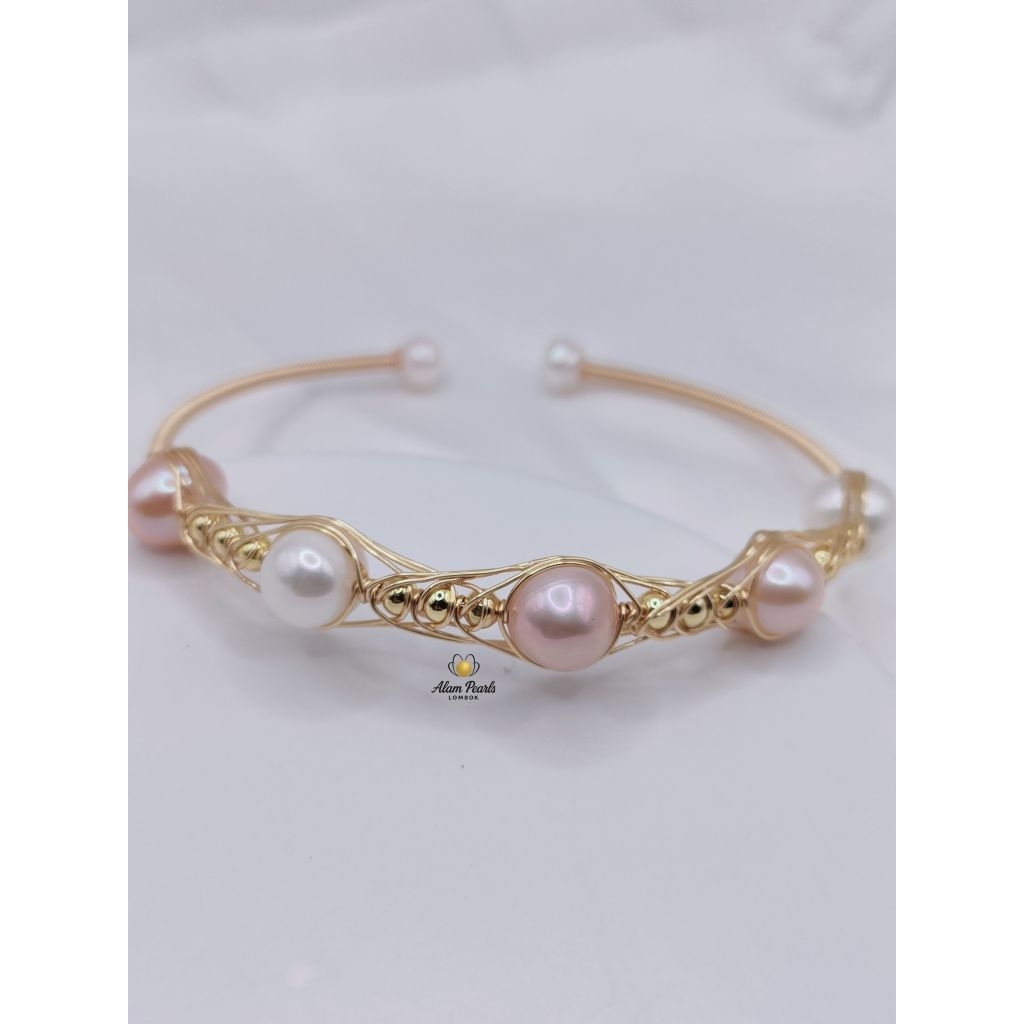 Gelang Bangle mutiara air tawar