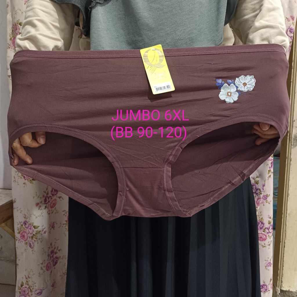 CELANA DALAM WANITA JUMBO 6XL BB 90-120kg/CD Wanita BIG SIZE  XXXXXL