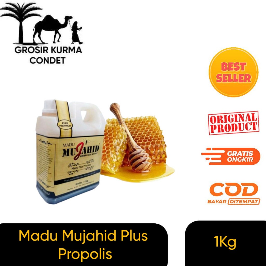 

Madu Mujahid Plus Propolis 1 kg Planet Herbal | Kemasan Cokelat Original