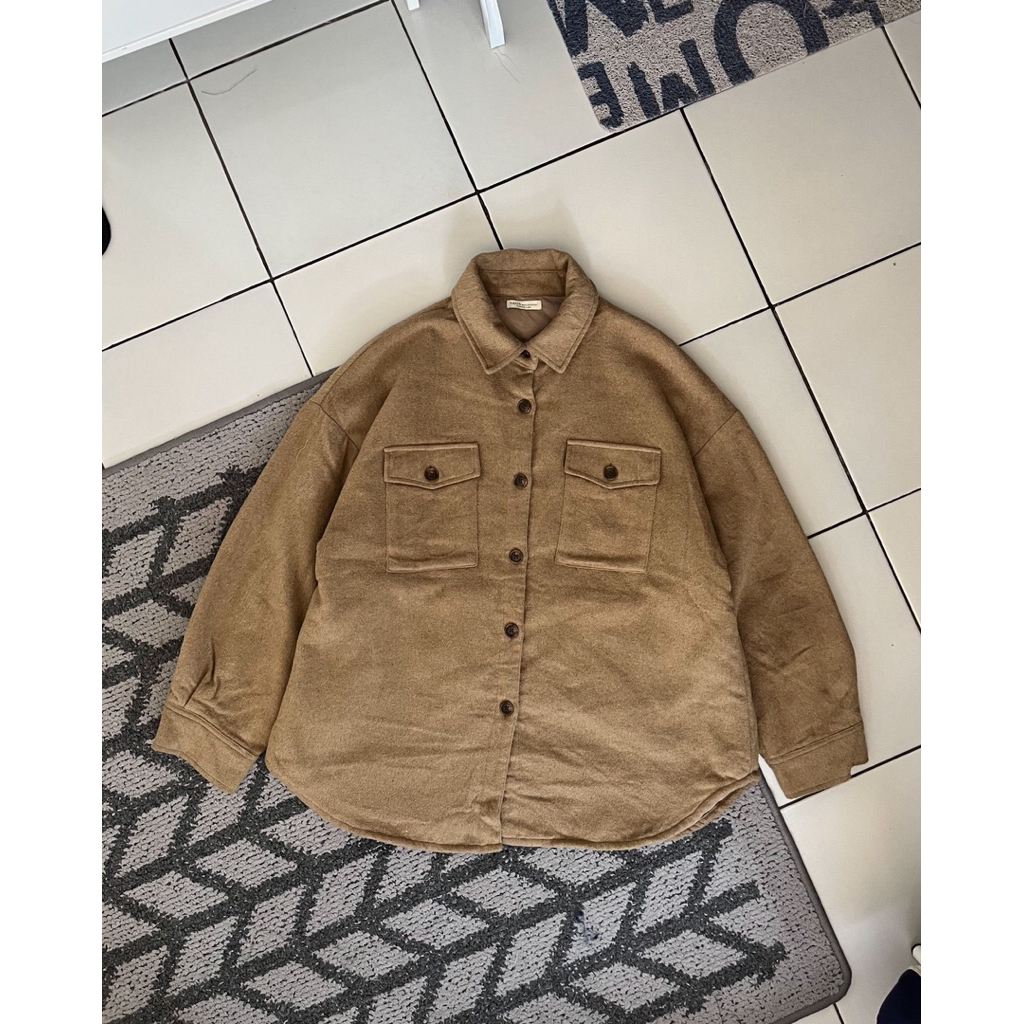 OVERSHIRT OUTER DOUBLE POCKET EARTH