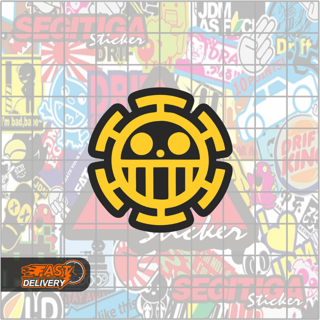 

Sticker Bajak Laut Hati Heart Pirates Ukuran 5 x 5 Cm