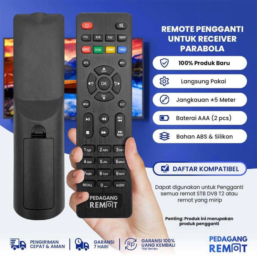 Remot Remote Tanaka Set Top Box DVB T2 Tanaka t2 tanpa setting