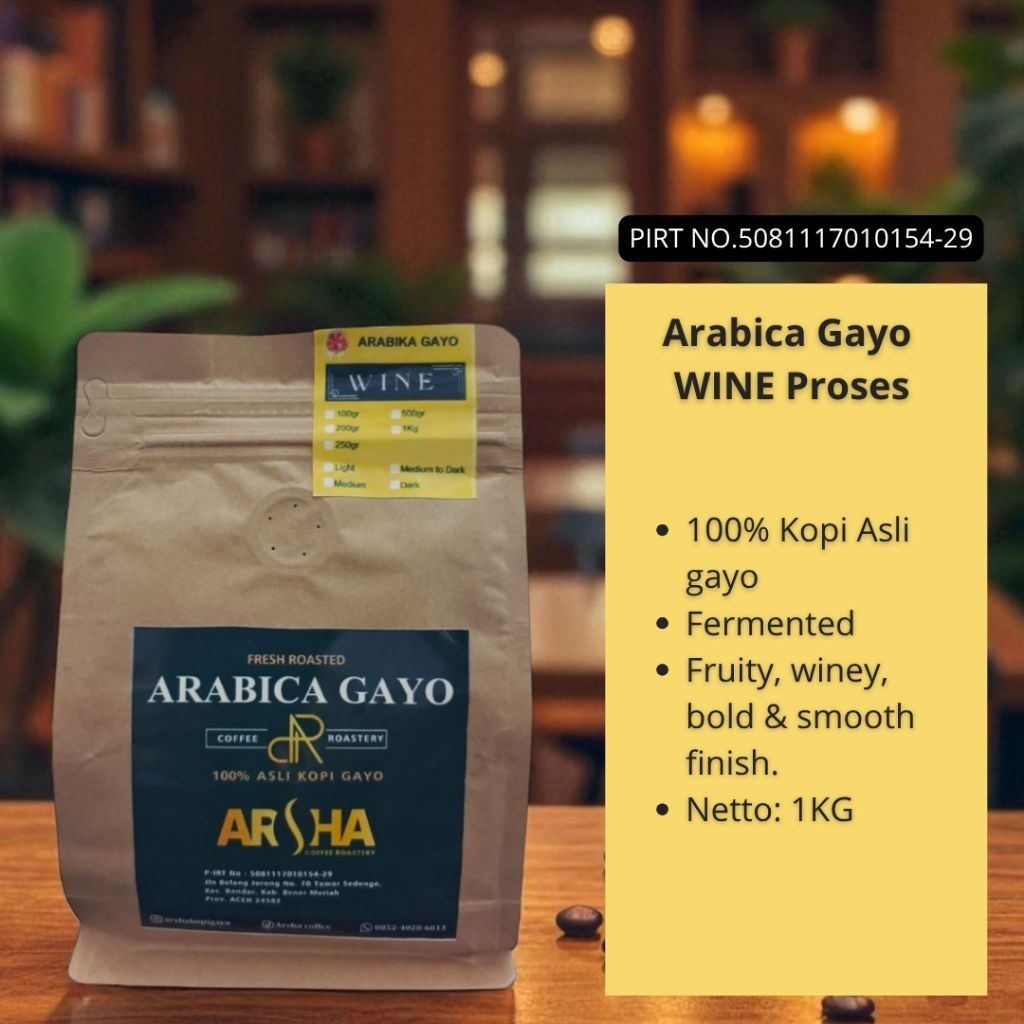 Arabica Gayo Wine Proses 1KG