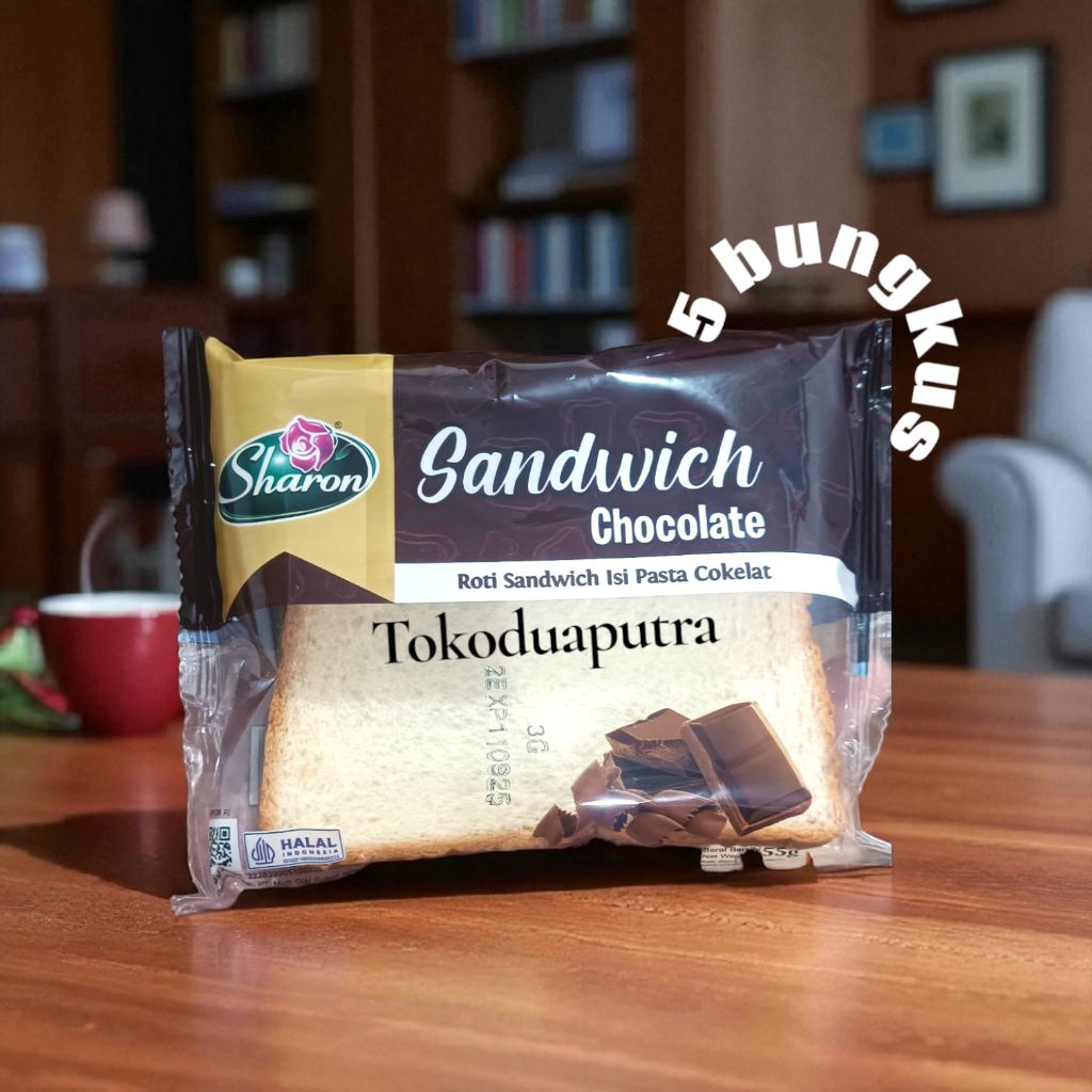 

Sharon Roti Sandwich Coklat 55 Gr X 5 bungkus / Roti Sandwich Coklat Sharon 55 gr