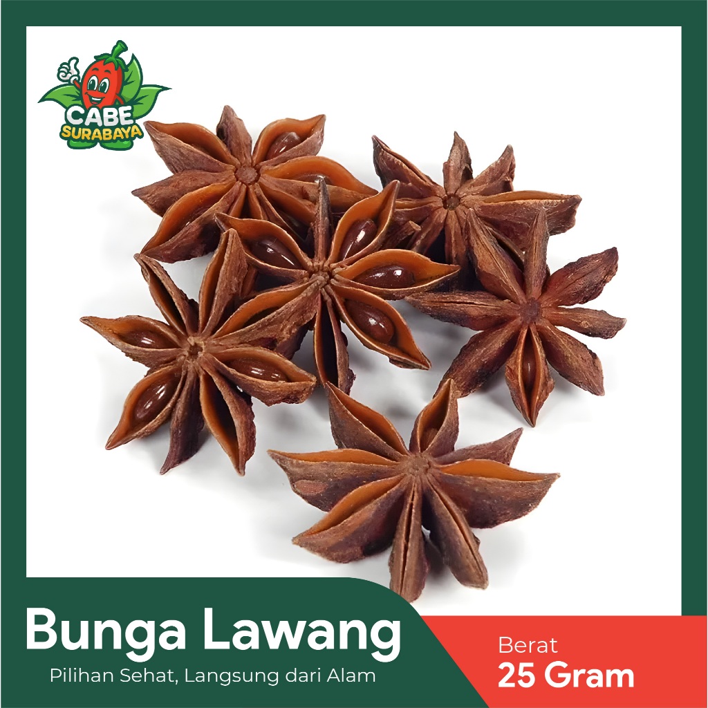 

Bunga Lawang / Pekak / Star Anise 1 pack