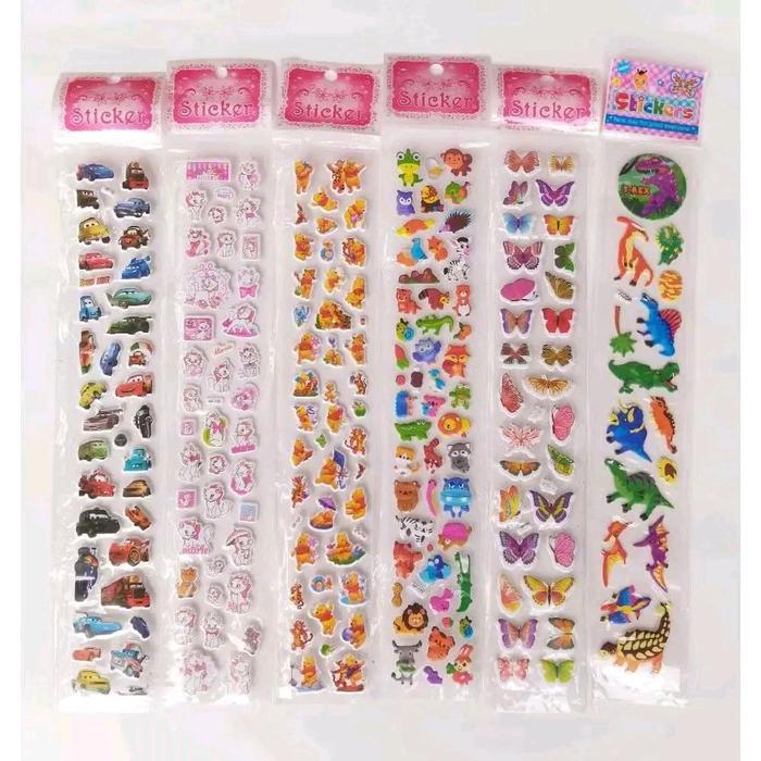 

J ( J16 ) STIKER KARAKTER KARTUN TIMBUL / STICKER MOTIF LUCU