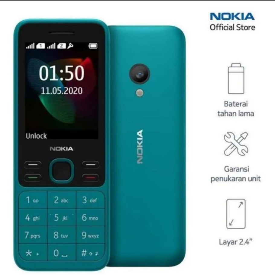 hp nokia 1200 warna hijau metalik