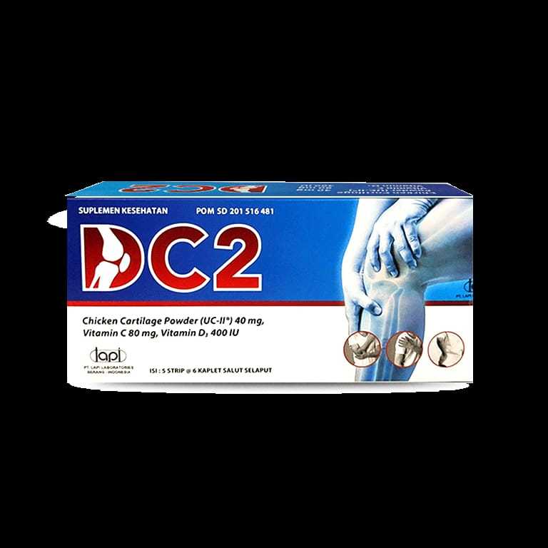 DC2 Strip Isi 6 Tablet / Suplemen Kesehatan Tulang dan Sendi / Vitamin DC2