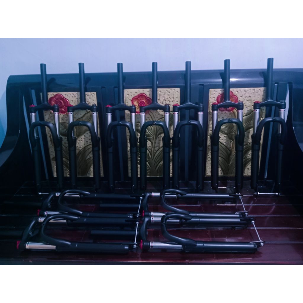 fork mtb 27,5 baru new sisitem lock