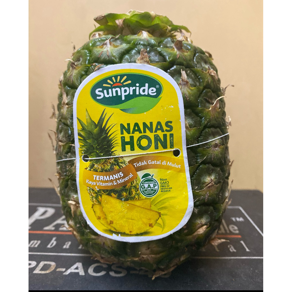 

buah nanas madu honi sunpride ukuran jumbo 1 buah