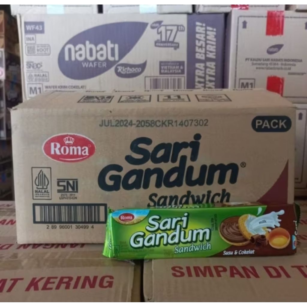 

[PALING MURAH‼️‼️] ROMA SARI GANDUM COKLAT/KACANG (KARTON)