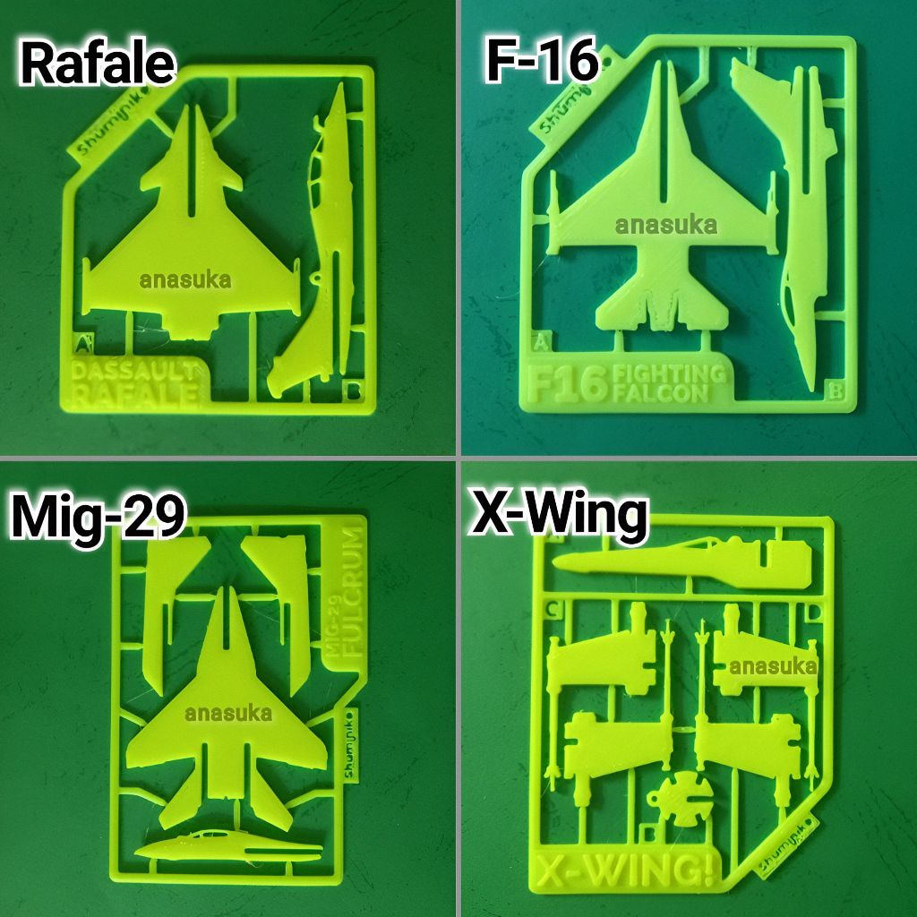 Model Kit Kartu Pesawat Tempur Mainan Edukasi Kreatif 3D F-16 Rafale MiG-29 P-51 Mustang Hercules Br