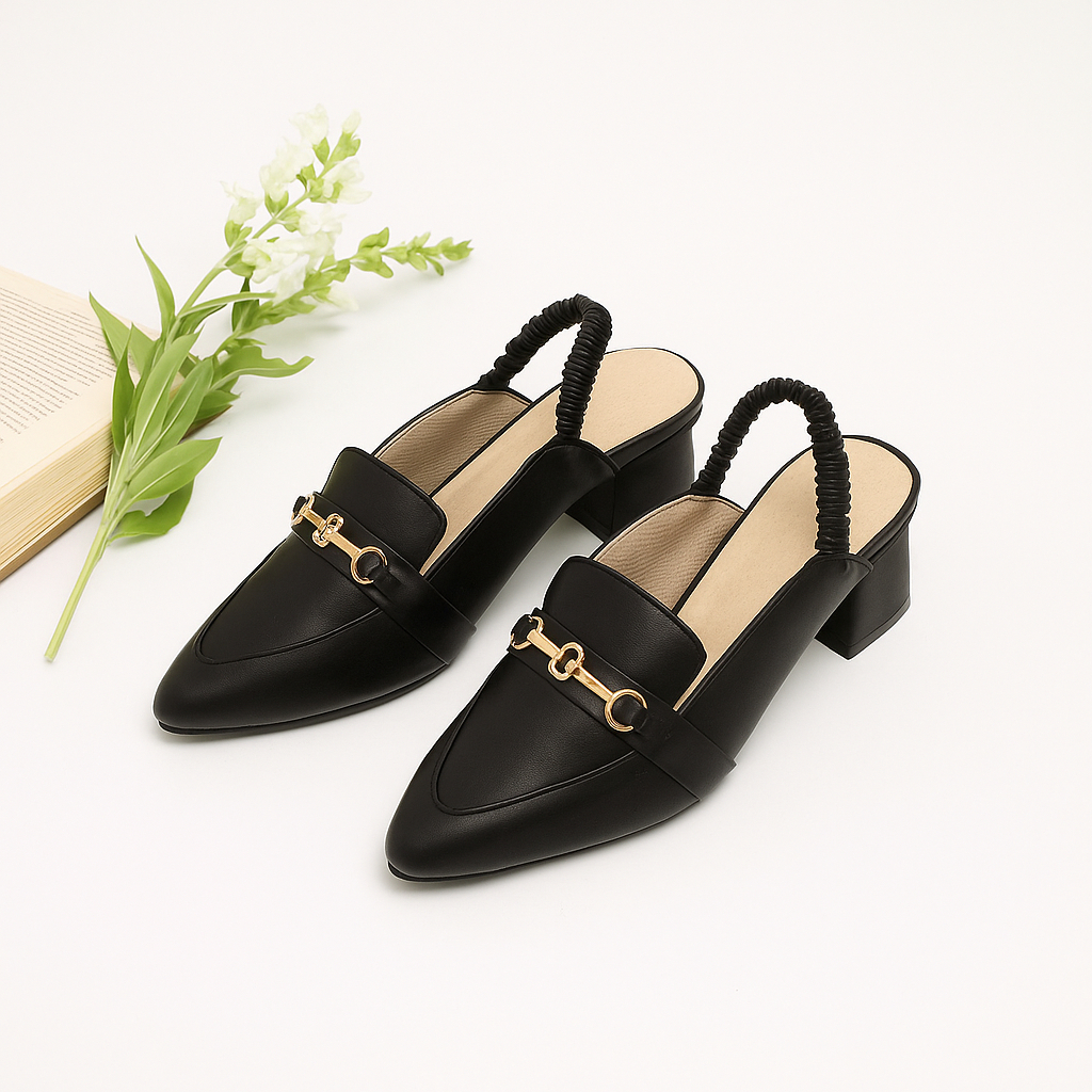 Sepatu Sandal Heels Mules Formal Wanita Ukuran Super Jumbo / Heels Jumbo Size 41 42 43 44 45