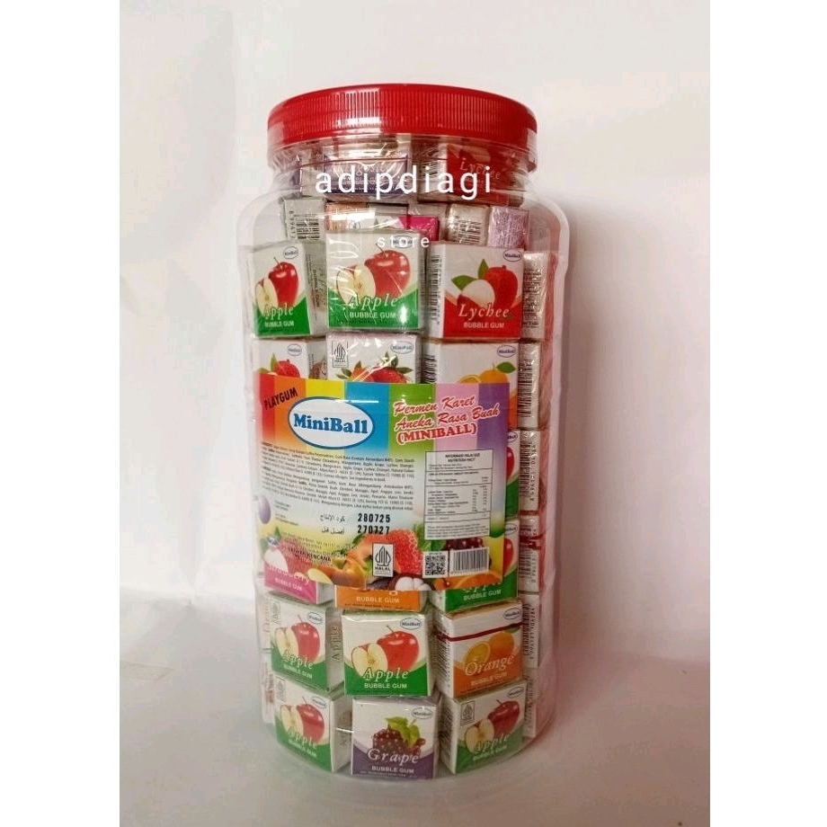 

MiniBall Bubble gum toples isi 157pcs