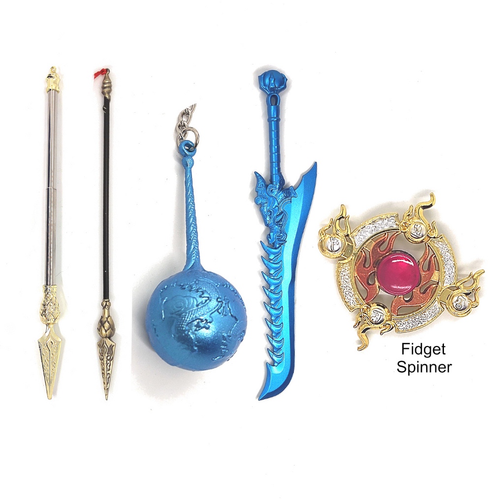 Pajangan 22 cm spear tombak ne zha nezha ao bing ao guang